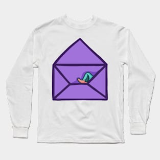 Mystery dinosaur in envelope, hidden dino Long Sleeve T-Shirt